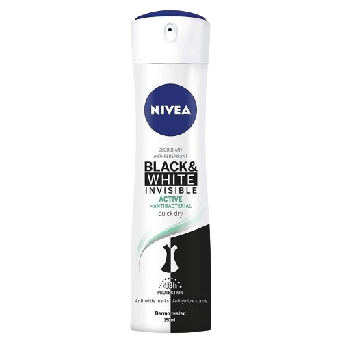 Nivea Black and White Invisible Deodorant Body Spray image 0